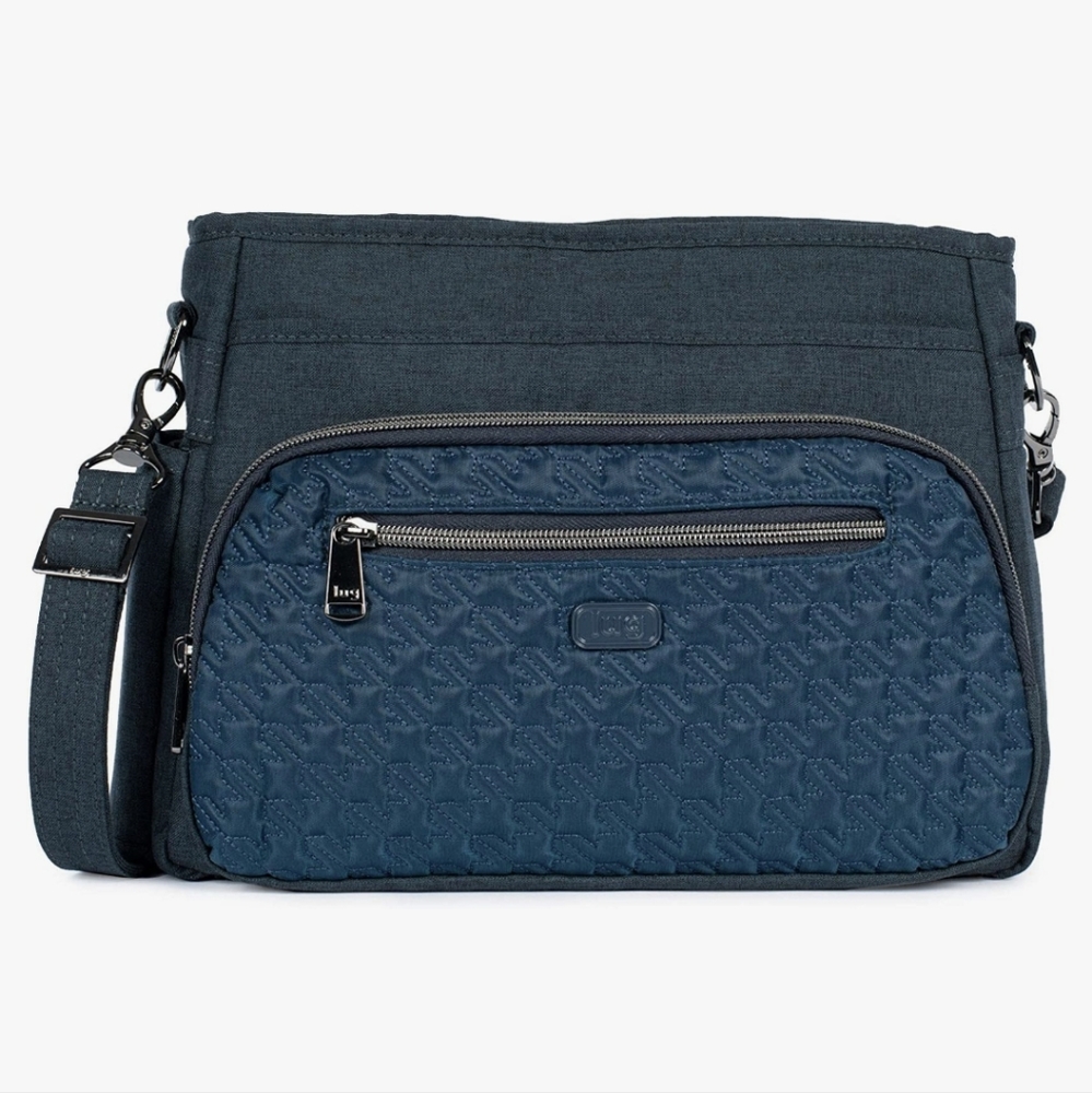 Lug Crossbody Bag in Dark Blue